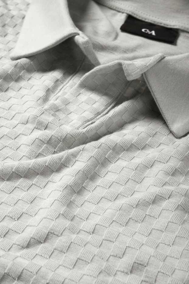 Herren - Poloshirt - Regular Fit - strukturiert - mintgrün