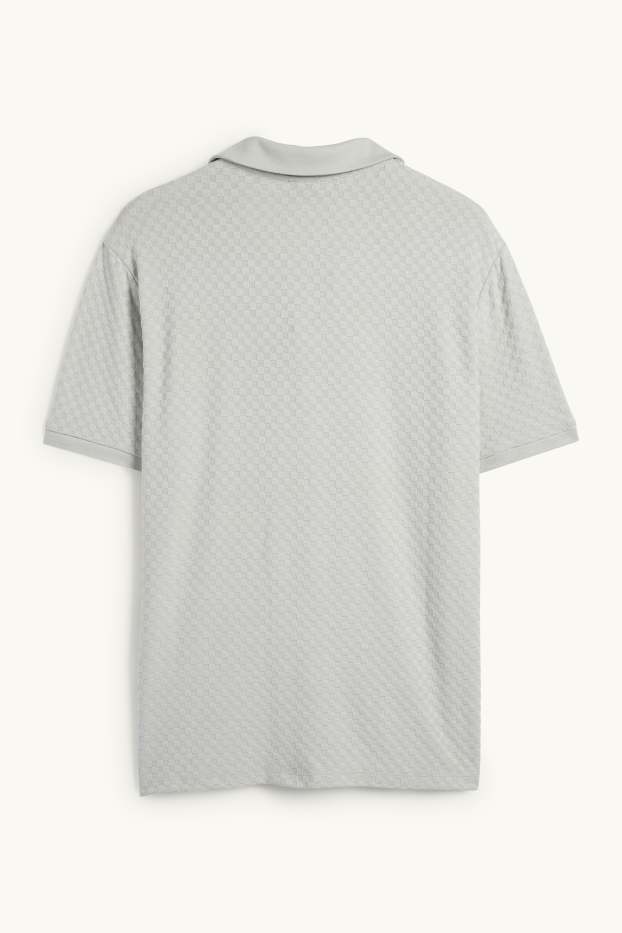 Herren - Poloshirt - Regular Fit - strukturiert - mintgrün