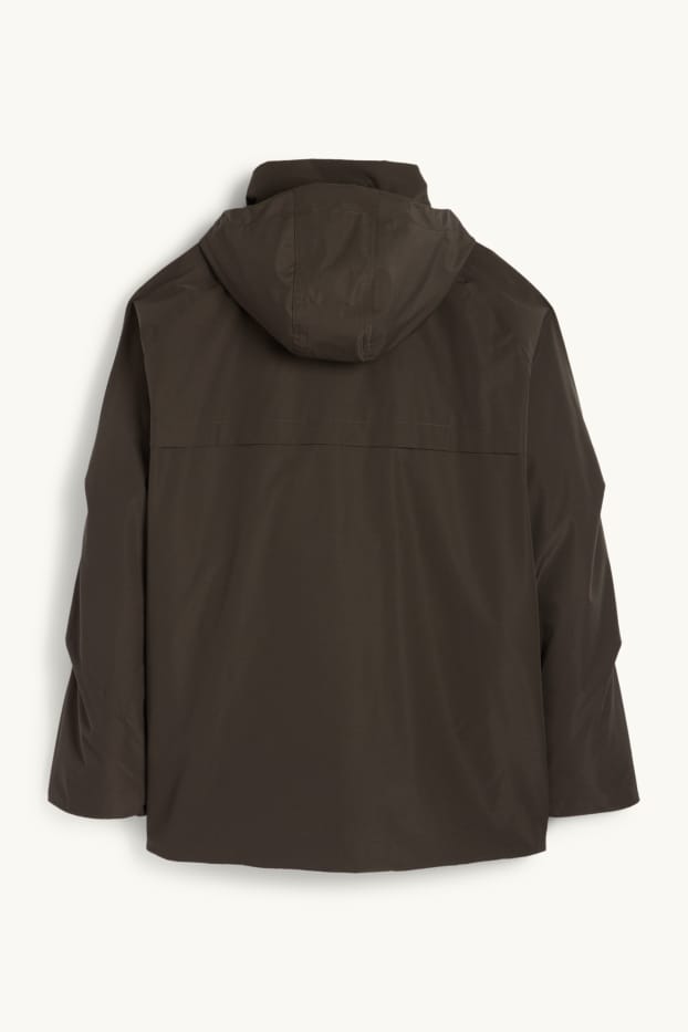 Home - Jaqueta amb caputxa - folrada - impermeable - negre