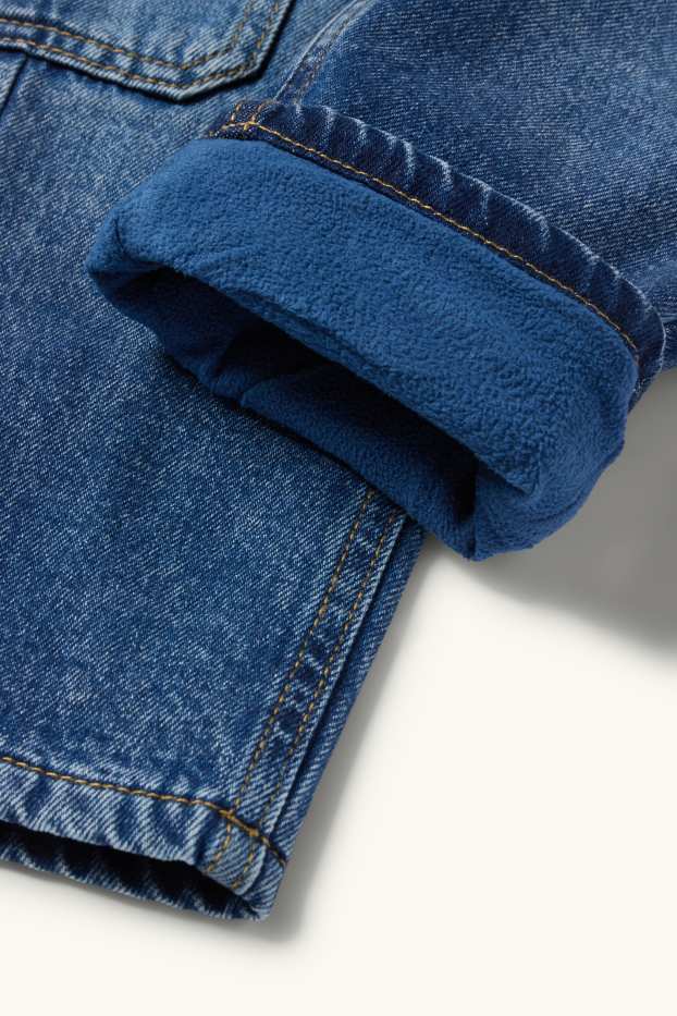 Kinderen: jongens - Cargojeans - thermojeans - jeansblauw