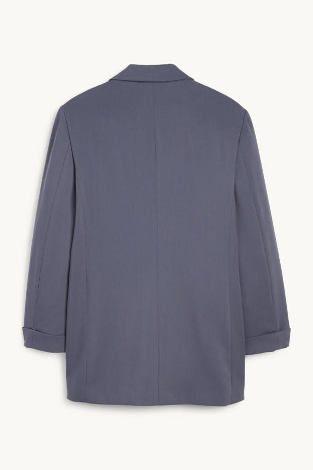 Femei - Blazer lung - regular fit - albastru închis