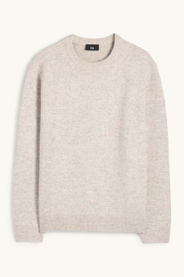 Hommes - Pull - gris clair chiné