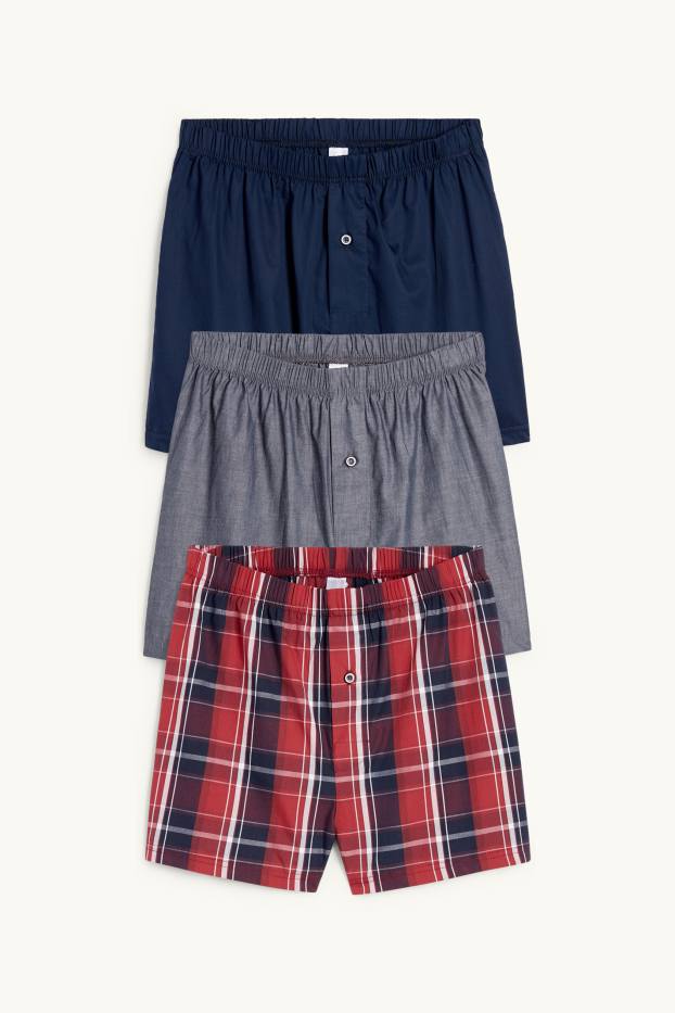 Děti - chlapci - Multipack 3 ks - boxerky - tmavomodrá