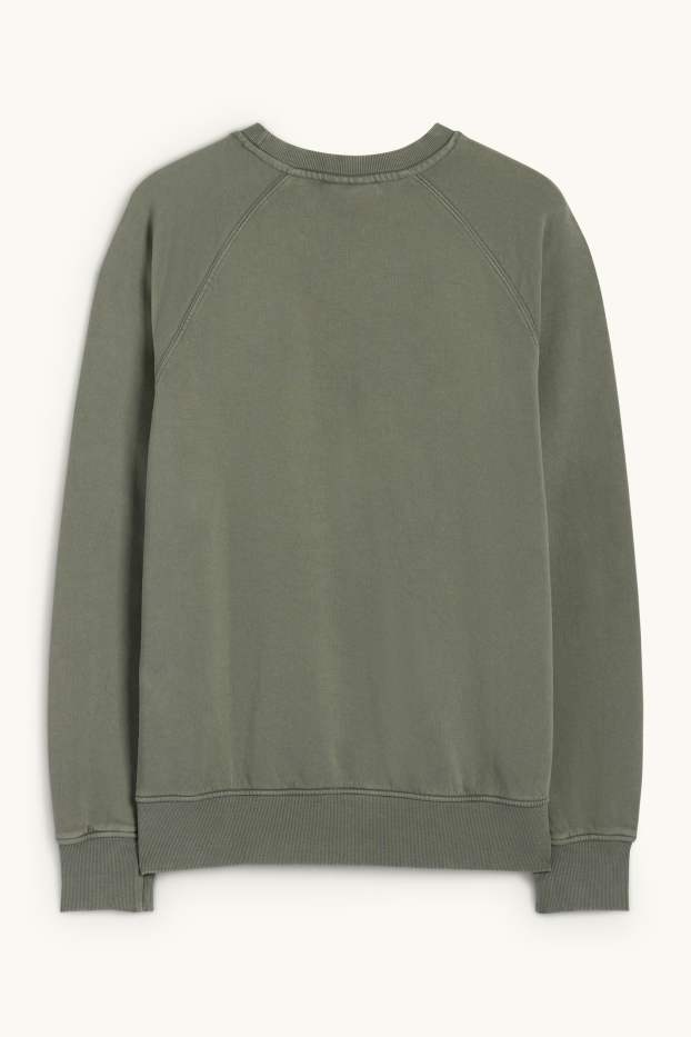 Bărbați - Bluză de molton - kaki