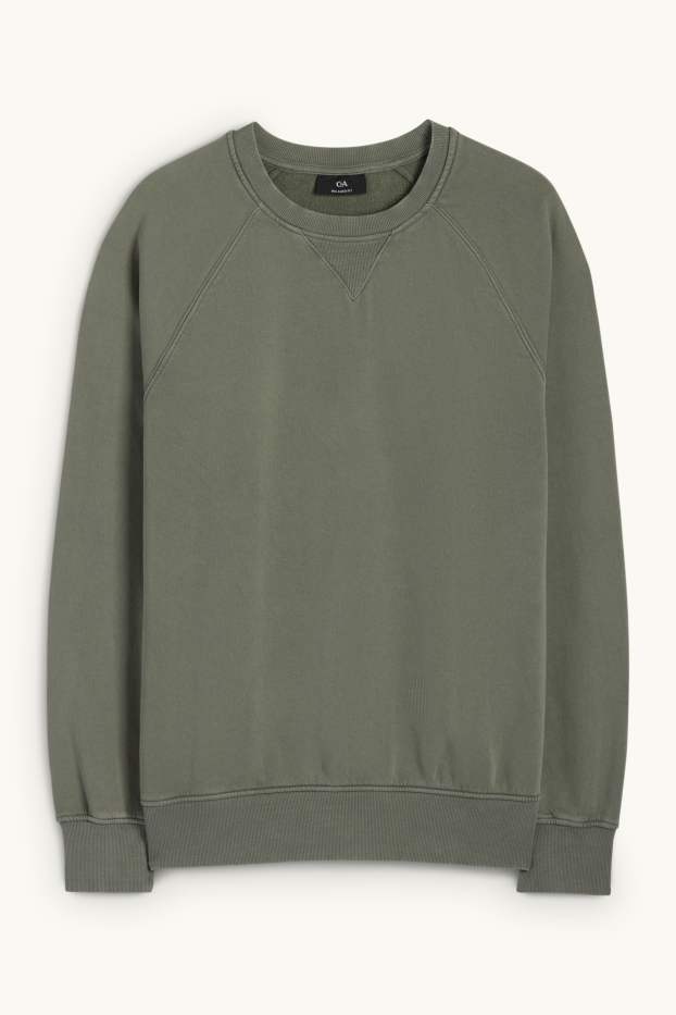 Bărbați - Bluză de molton - kaki