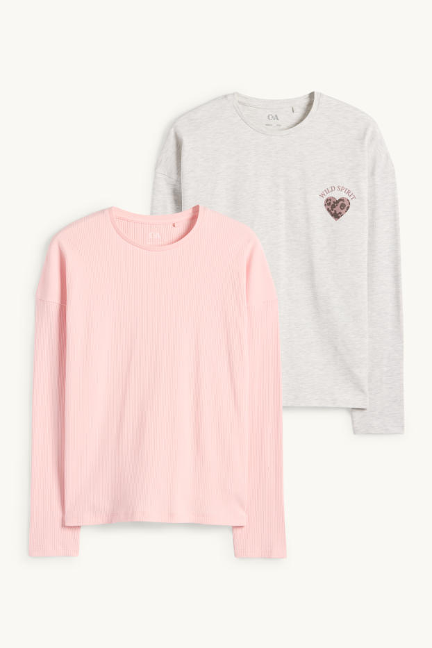 Nena - Paquet de 2 - cor - part superior de pijama - rosa