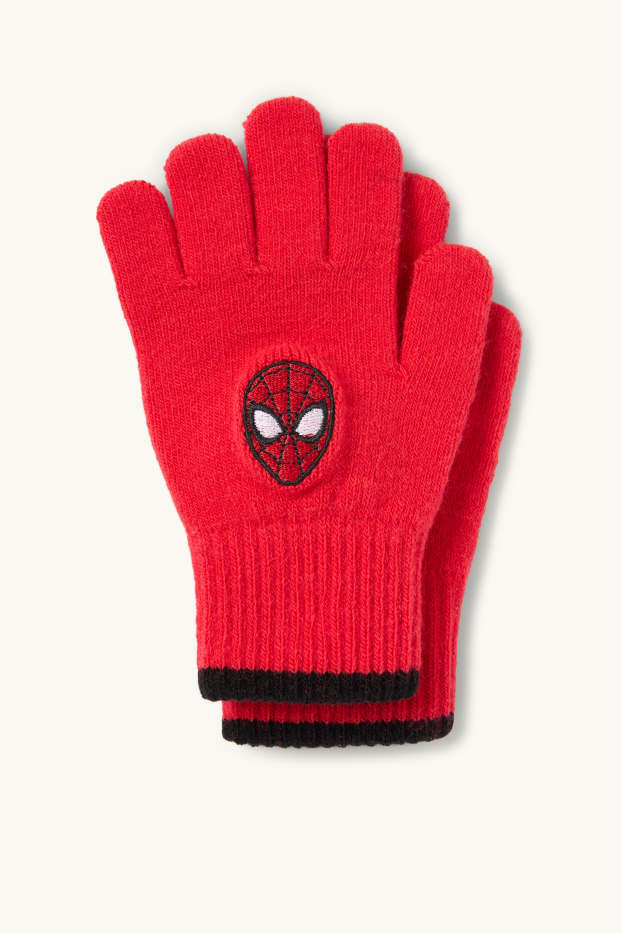 Kinder Buben - Spider-Man - Handschuhe - rot