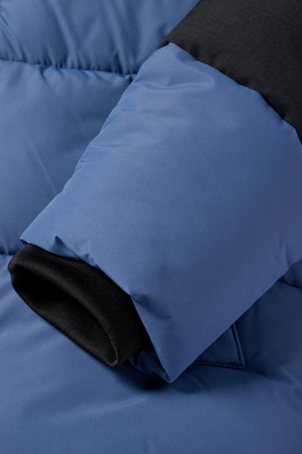Bambini - Giacca trapuntata con cappuccio - blu scuro