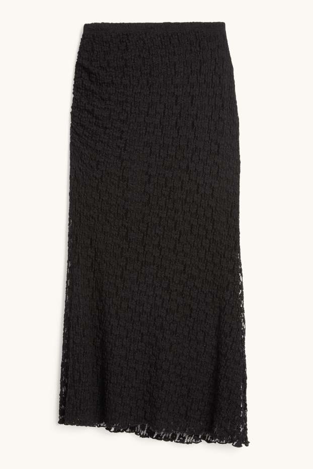 Dámské - Krajková sukně - černá