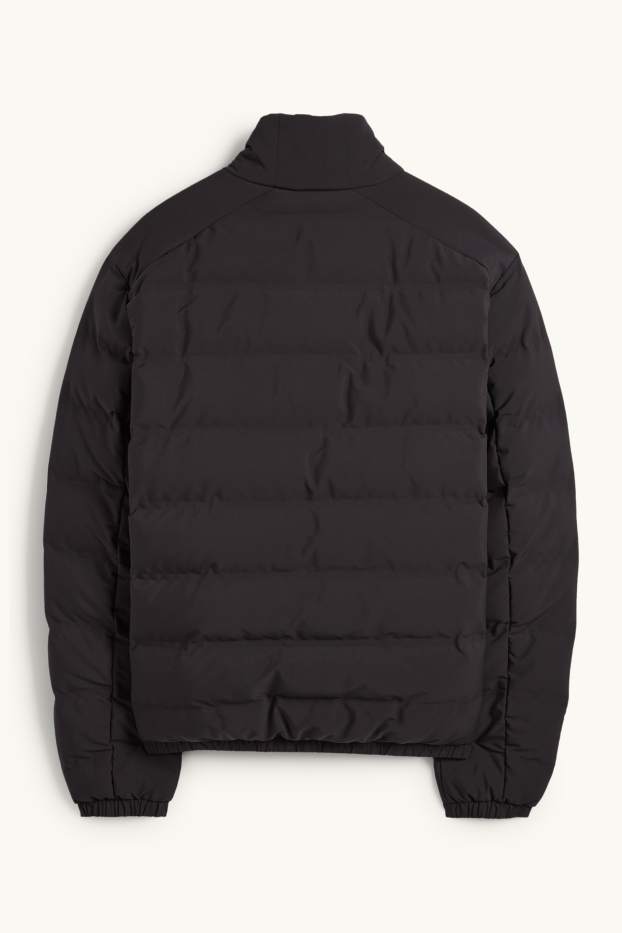 Heren - Gewatteerde jas - waterafstotend - zwart