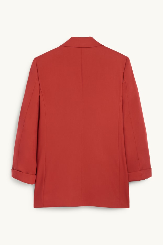 Femei - Blazer lung - regular fit - roșu