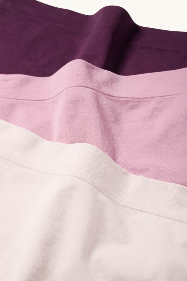 Dames - Set van 3 - hipster - naadloos - roze