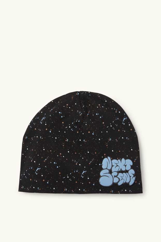 Bambini - Berretto - fantasia - nero
