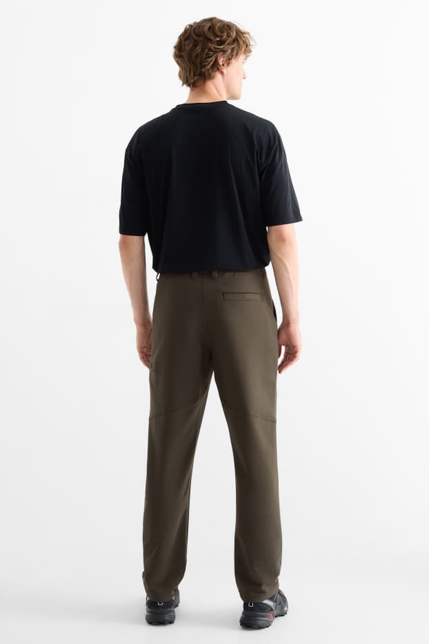 Hombre - Pantalón de deporte funcional - impermeable - verde oscuro
