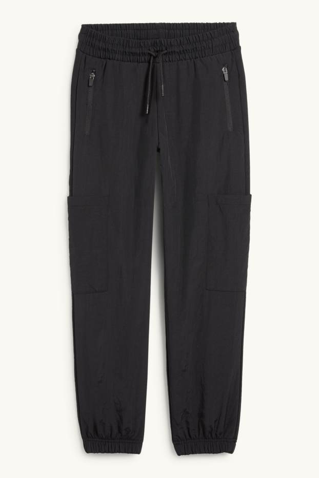 Enfants garçons - Pantalon de jogging cargo - noir