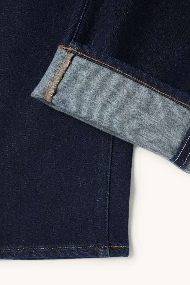 Hommes - Regular jean à boutons - jean chaud - LYCRA® - jean bleu foncé