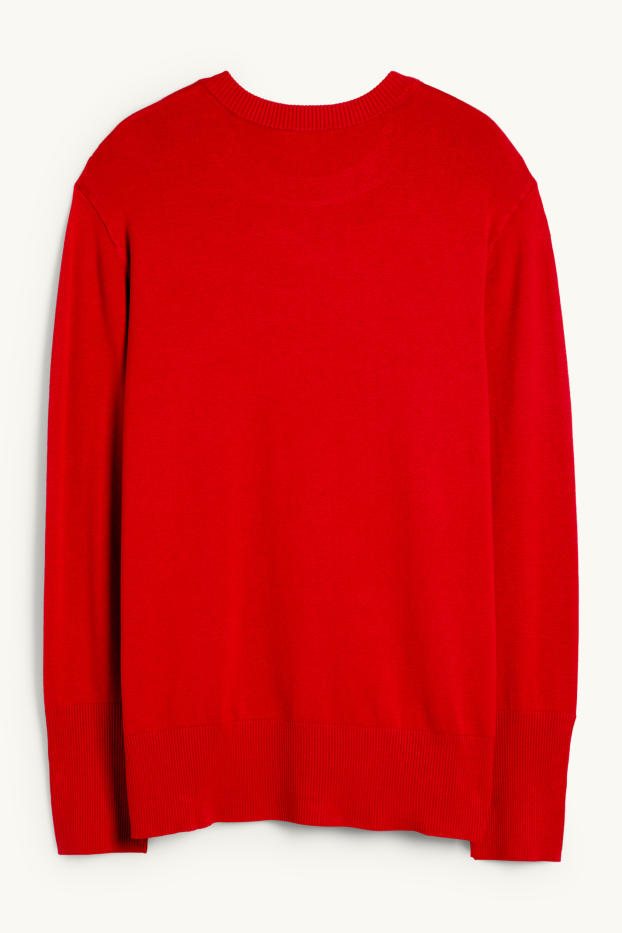 Damen - Pullover - rot