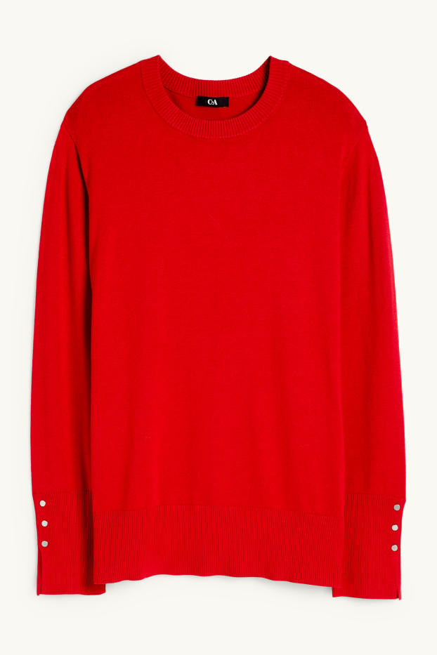 Damen - Pullover - rot