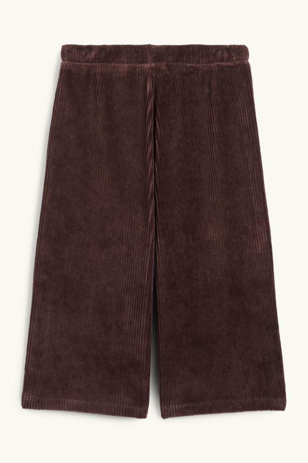 Kinder Mädchen - Cordhose - dunkelbraun