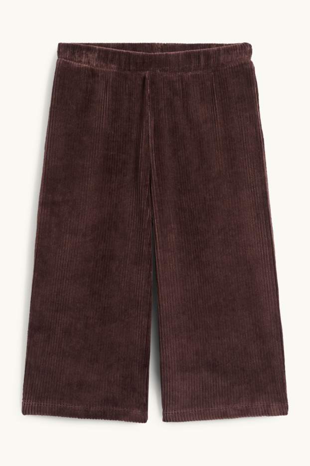 Kinder Mädchen - Cordhose - dunkelbraun