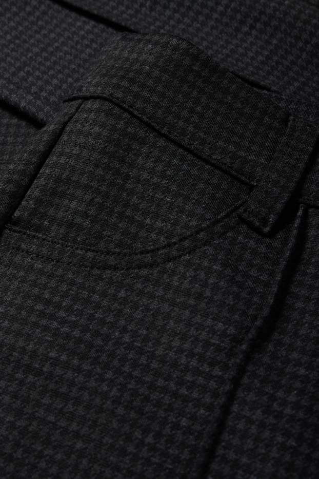 Dames - Legging - geruit - donkergrijs