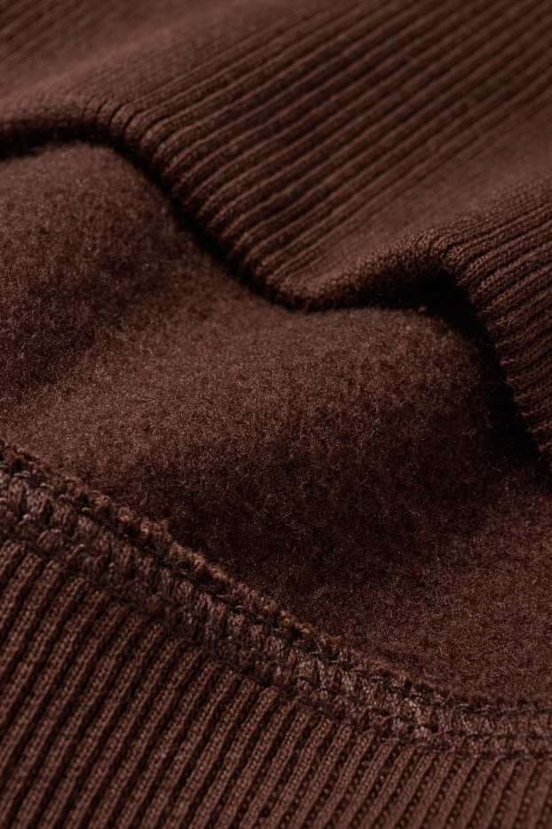 Men - Hoodie - dark brown