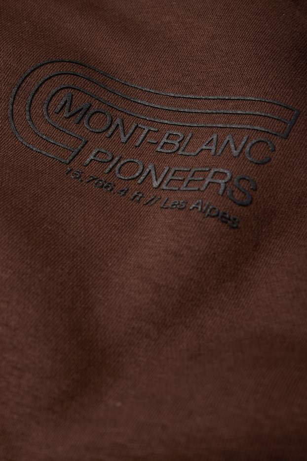 Men - Hoodie - dark brown