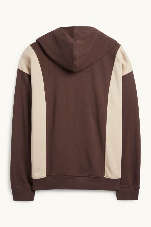 Men - Hoodie - dark brown