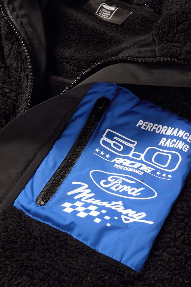 Nen - Ford Mustang - jaqueta de pèl sintètic - negre