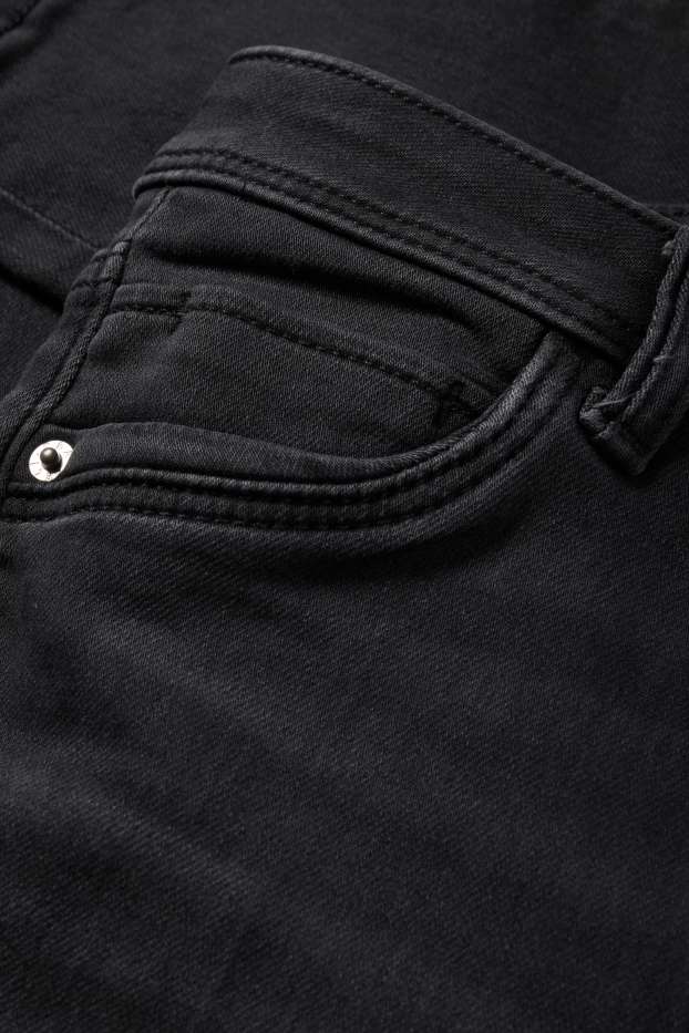 Mujer - Slim jeans - mid waist - jog denim - vaqueros - gris oscuro