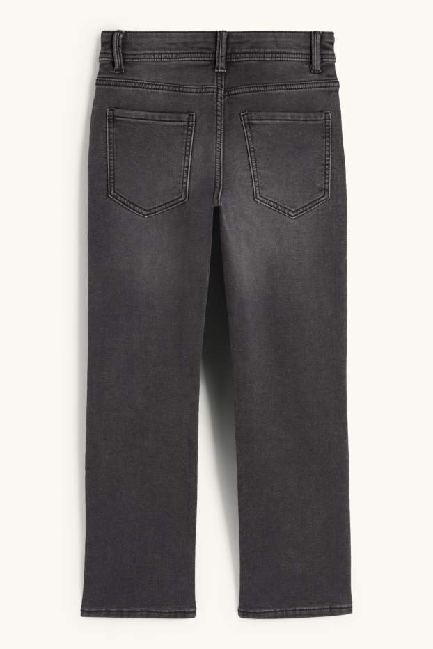 Enfants garçons - Jean de coupe droite - jean chaud - jog denim - jean gris
