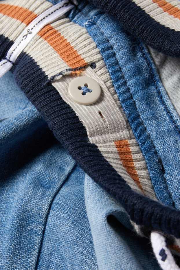 Kinderen: jongens - Straight jeans - thermojeans - jog denim - LYCRA® - jeanslichtblauw