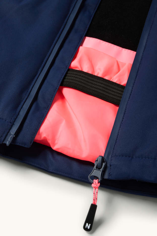 Kinder Mädchen - Skijacke - wasserdicht - neon-pink