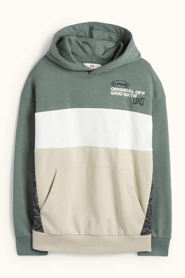 Enfants garçons - Sweat à capuche - vert
