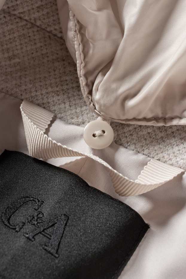 Femmes - Veste avec capuche - beige clair