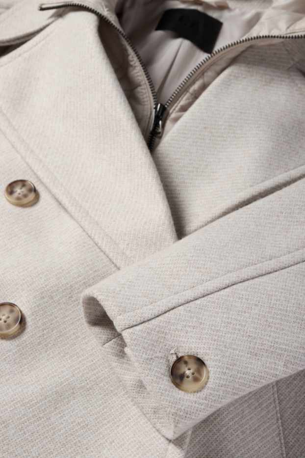Femmes - Veste avec capuche - beige clair