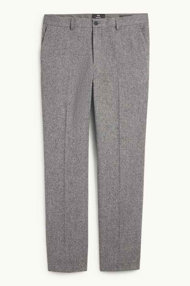 Home - Americana combinable - regular fit - elàstica - texturada - gris