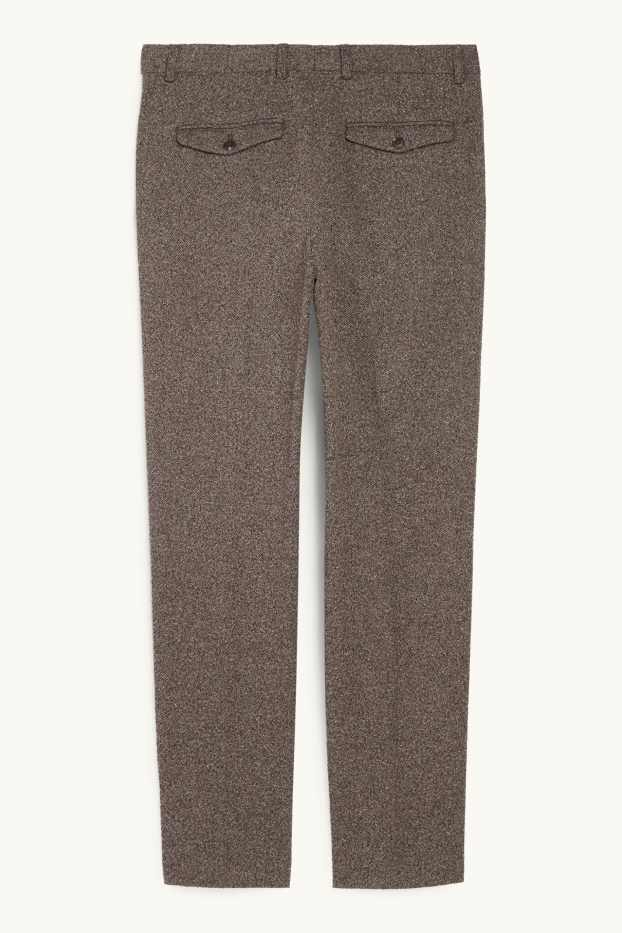 Home - Americana combinable - regular fit - elàstica - texturada - marró