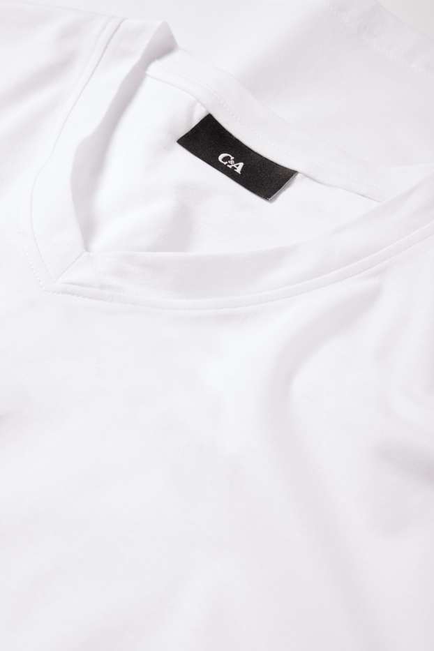 Men - Multipack of 2 - T-shirt - regular fit - white