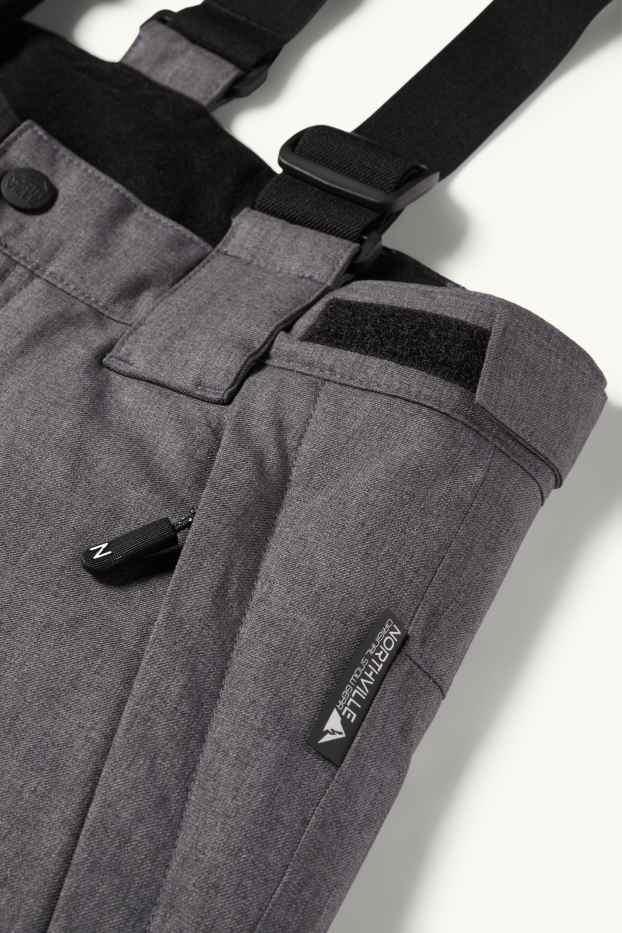Children Boys - Ski pants - waterproof - dark gray