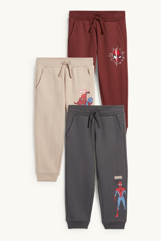 Children Boys - Multipack of 3 - Spider-Man - joggers - dark gray