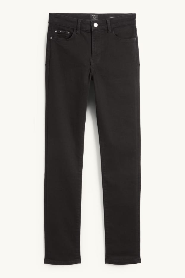 Femmes - Slim jean - mid waist - shaping jean - noir