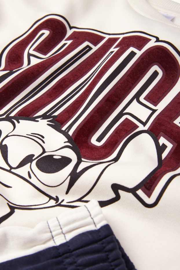 Enfants filles - Lilo & Stitch - ensemble - sweat à capuche et pantalon de jogging - 2 pièces - blanc