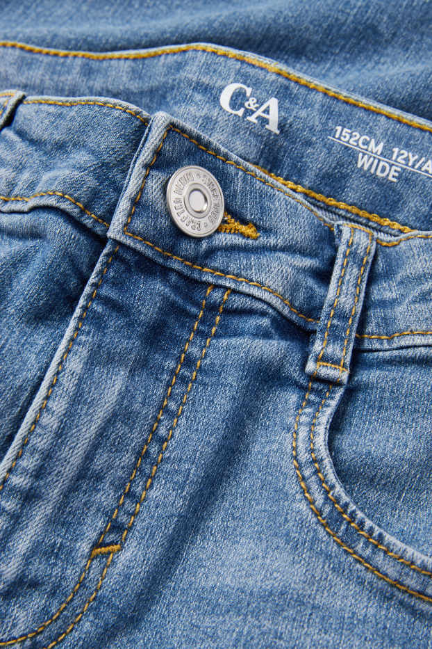 Children Girls - Wide leg jeans - denim-light blue