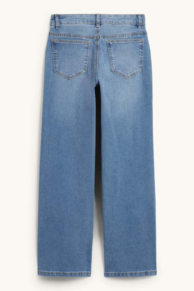Children Girls - Wide leg jeans - denim-light blue