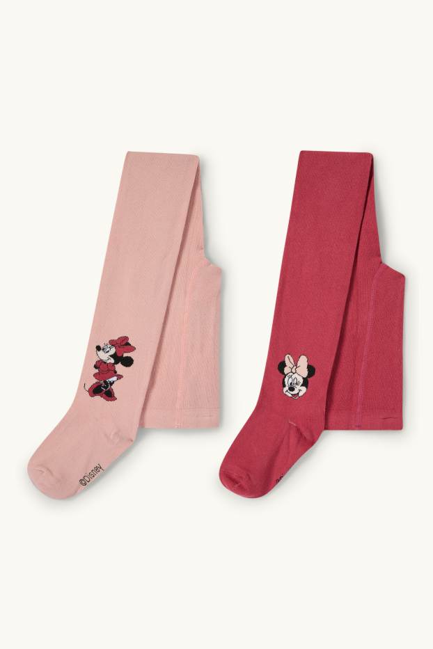 Kinderen: meisjes - Set van 2 - Minnie Mouse - maillot - roze