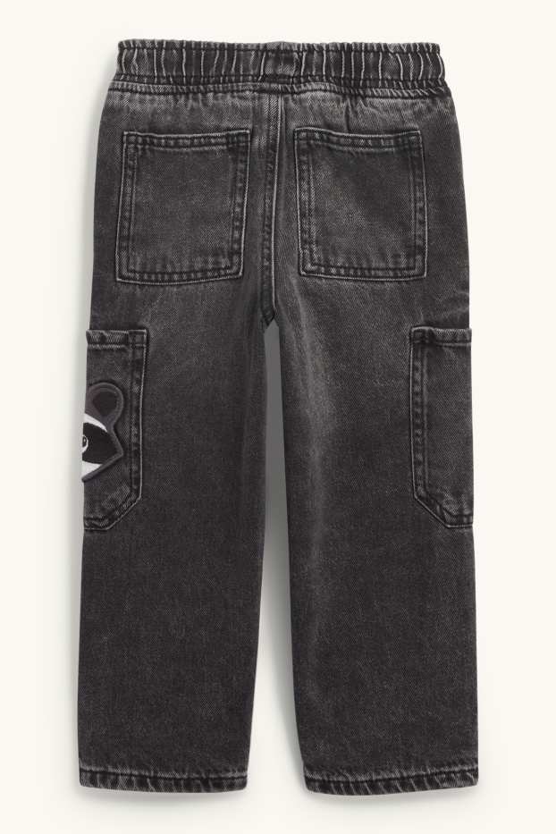 Copii - Băieți - Raton - relaxed jeans - jeans termoizolanți - denim-gri închis