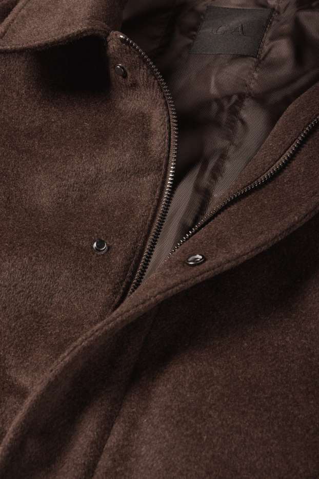 Hommes - Veste - rembourrée - marron foncé