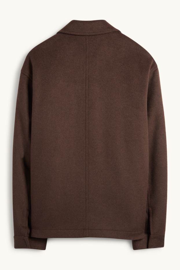 Hommes - Veste - rembourrée - marron foncé