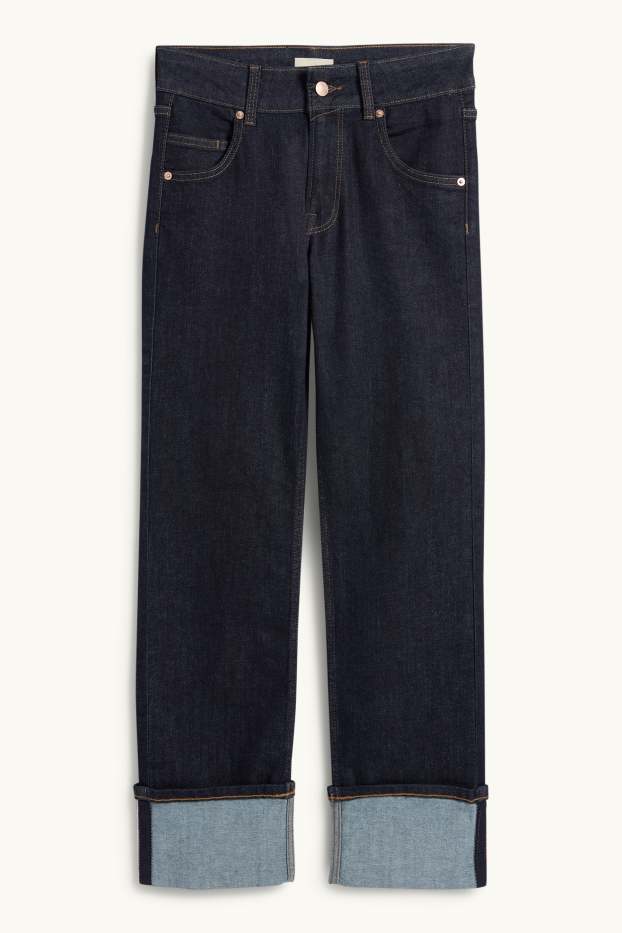 Damen - Straight Jeans - Mid Waist - LYCRA® - dunkeljeansblau